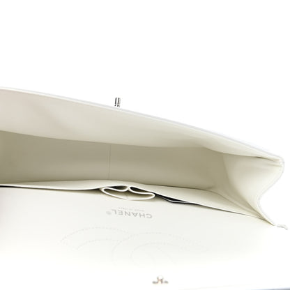 Chanel Caviar Quilted Jumbo Double Flap White 4 of 4