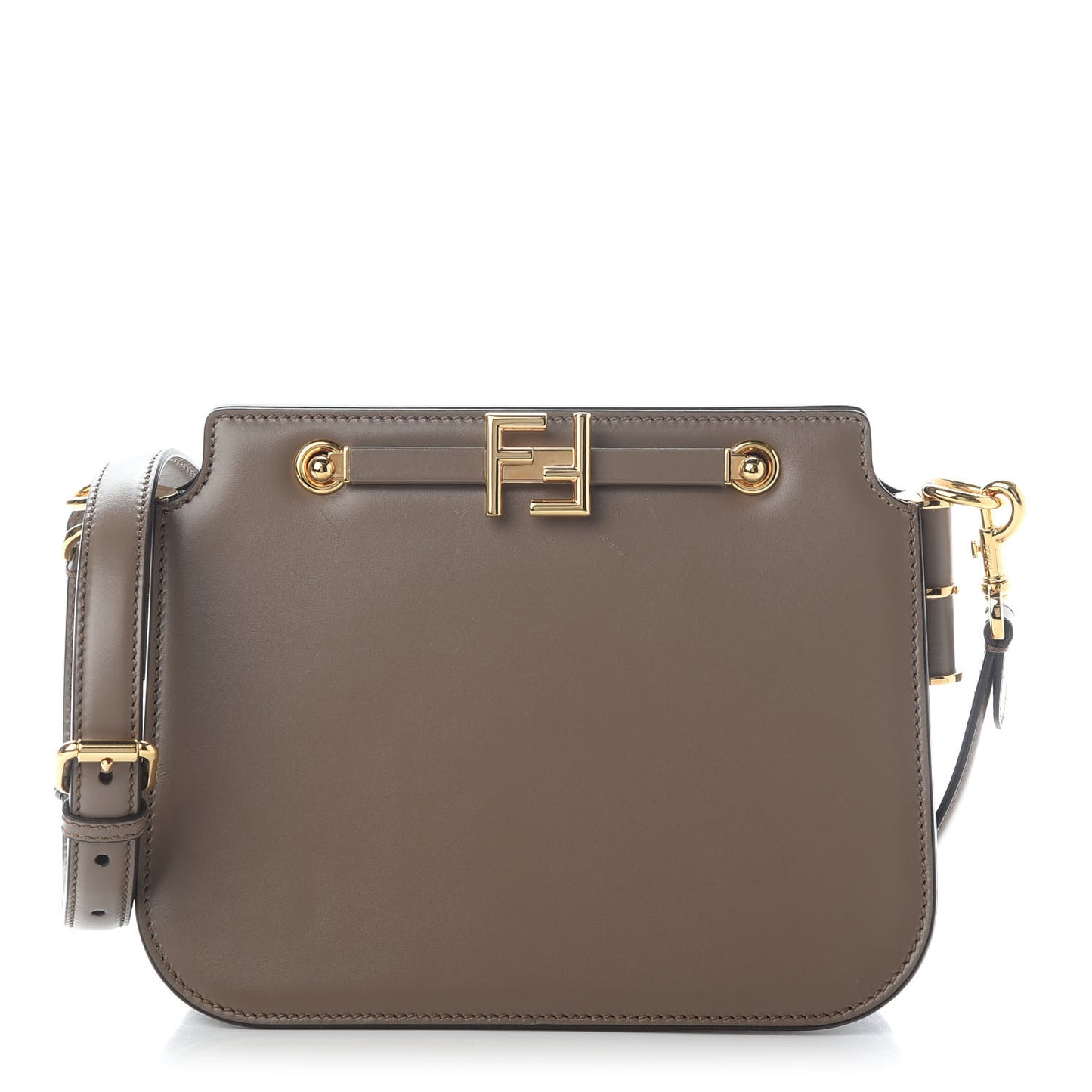 Vitello King Luxor Fendi Touch Shoulder Bag Tartufo
