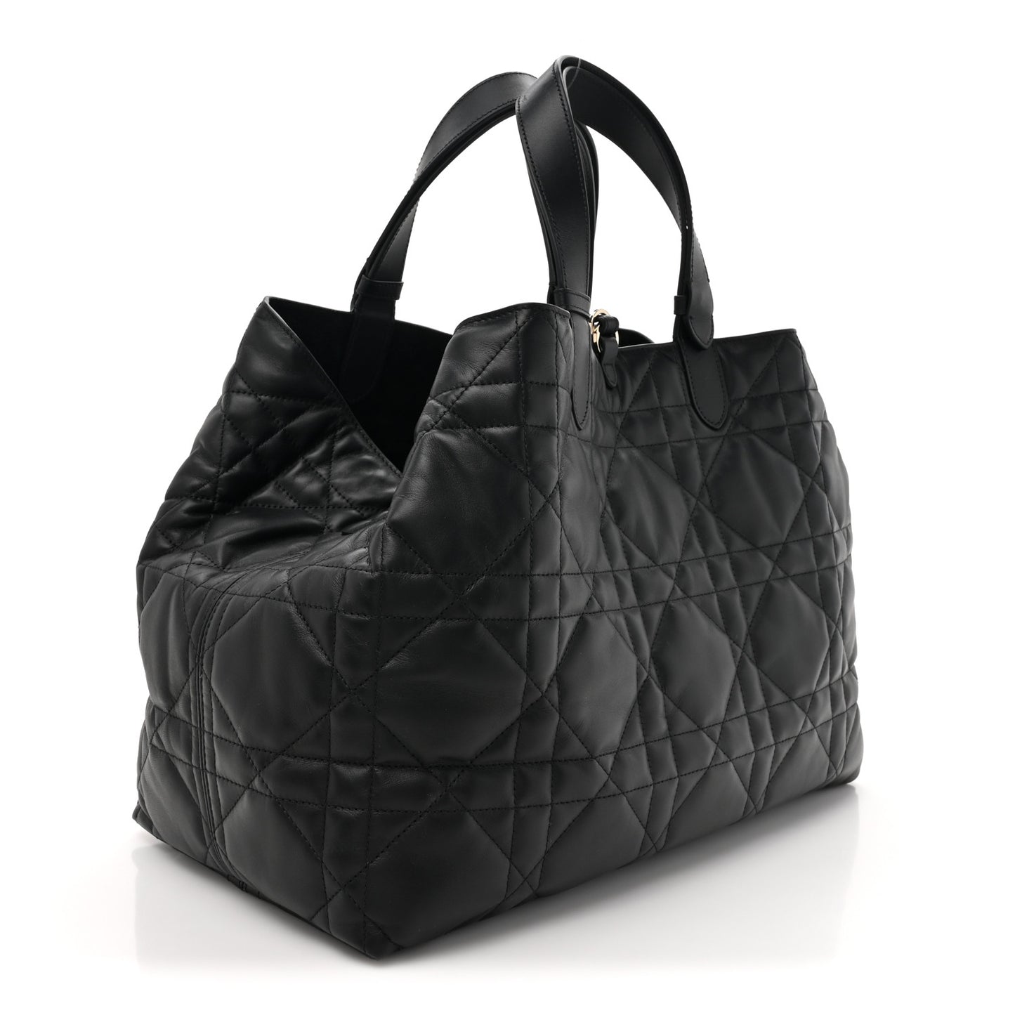 Calfskin Macrocannage Large Toujours Black
