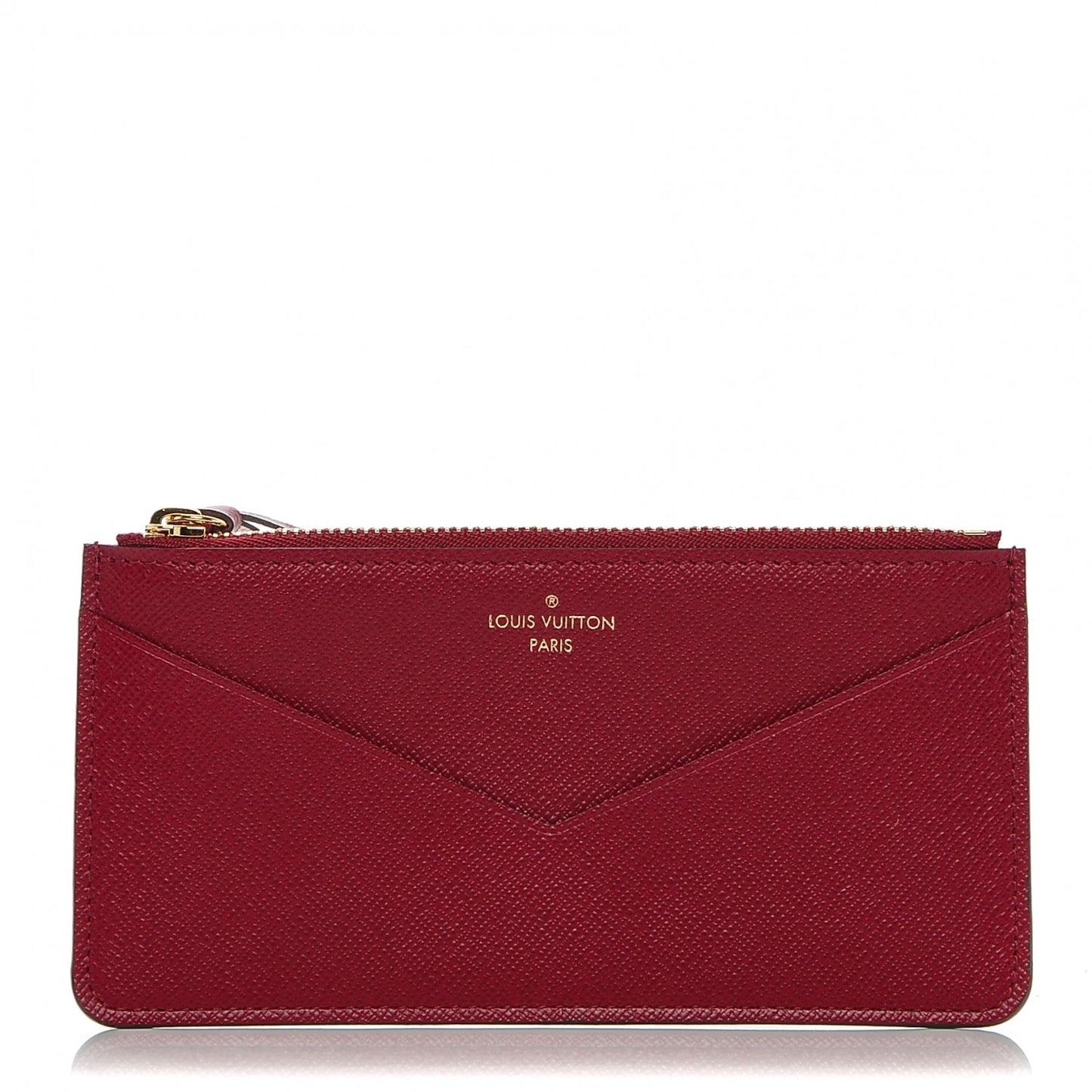 Calfskin Jeanne Wallet Zippered Insert Fuchsia