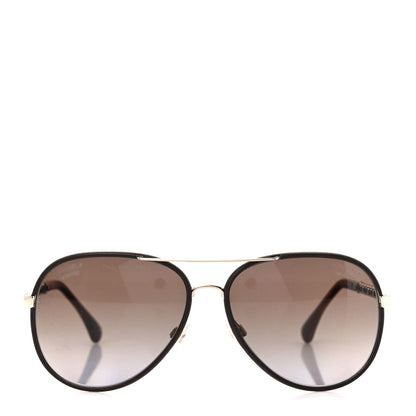 Chanel Metal Polarized Pilot Winter Sunglasses 4219-Q Brown 2 of 7