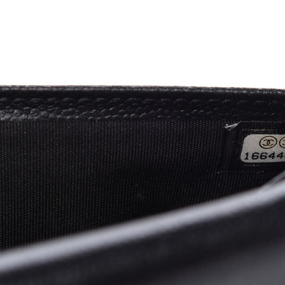 Chanel Caviar Large Sevruga Zip Around Organizer Wallet Black 10 of 14