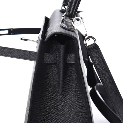 Hermes Epsom Kelly Sellier 25 Black 13 of 45