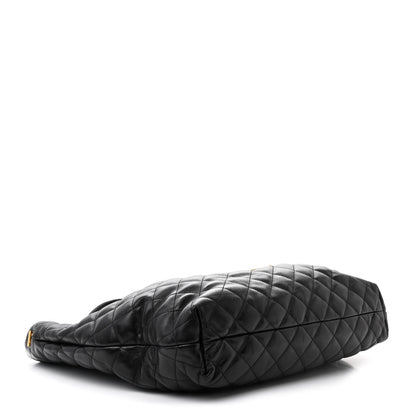 Saint Laurent Lambskin Quilted Maxi Icare Shopping Tote Black 5 of 12