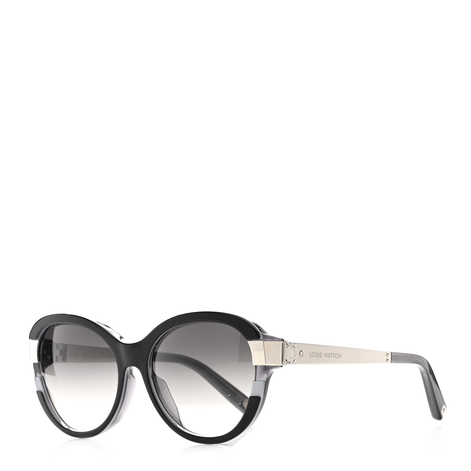 Louis Vuitton Acetate Petit Soupcon Cat Eye Sunglasses Z0489E Black 1 of 7