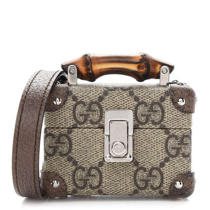 Gucci GG Supreme Monogram AirPods Pro Case Beige Ebony 1 of 7