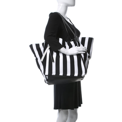 Proenza Schouler Knit Extra Large Tote Black Ecru 2 of 9