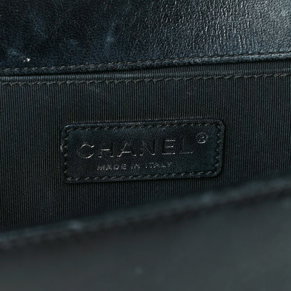 Chanel Lambskin Perforated Medium Boy Flap Black 6 of 21