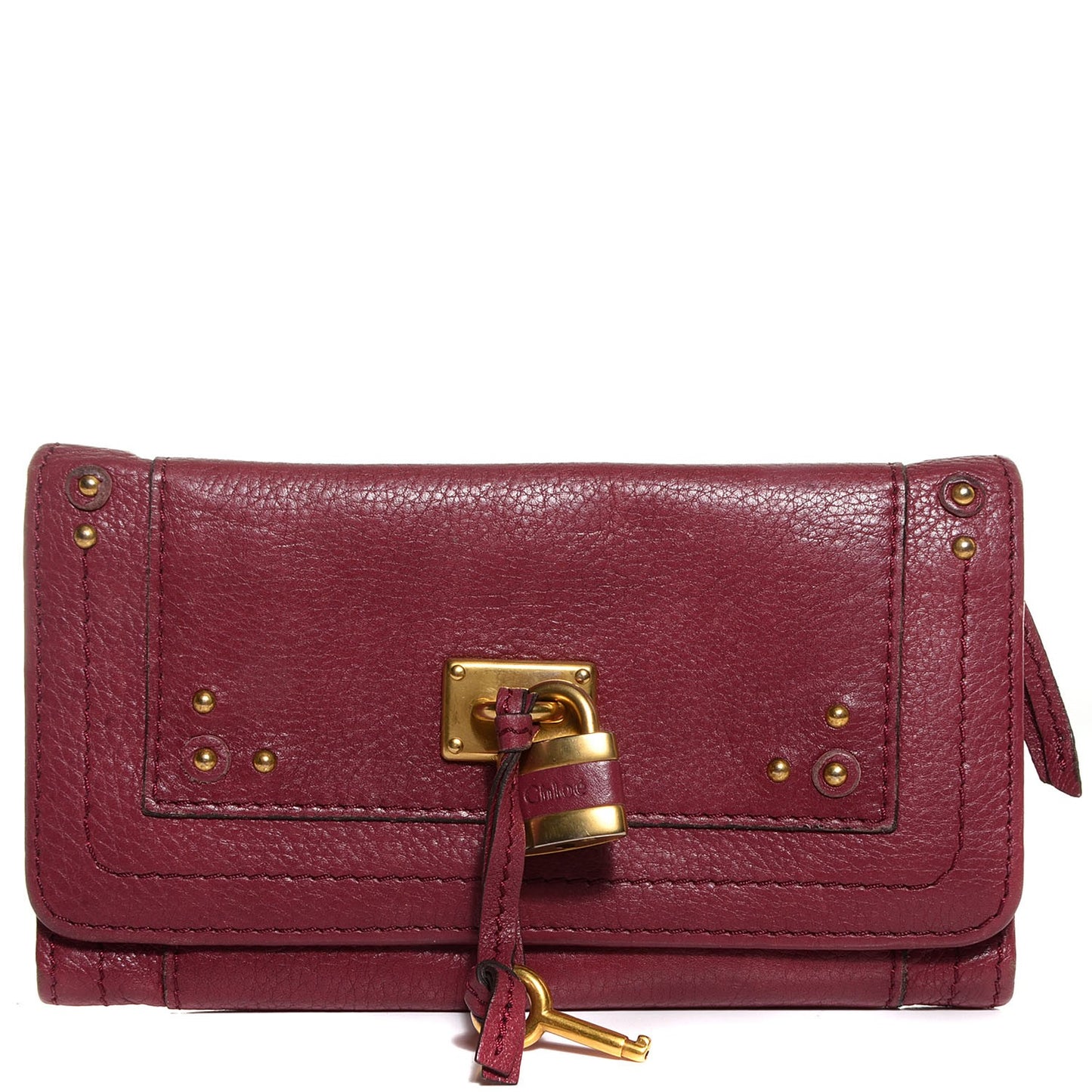 Calfskin Paddington Wallet Grenat