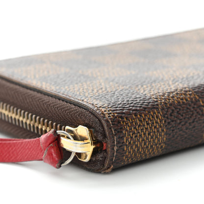 Louis Vuitton Damier Ebene Clemence Wallet Cherry 9 of 10