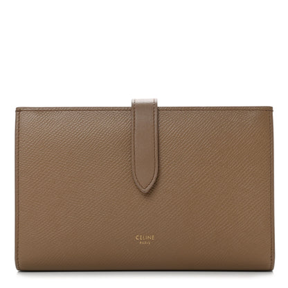 Celine Grained Calfskin Large Multifunction Strap Wallet Taupe 1 of 9