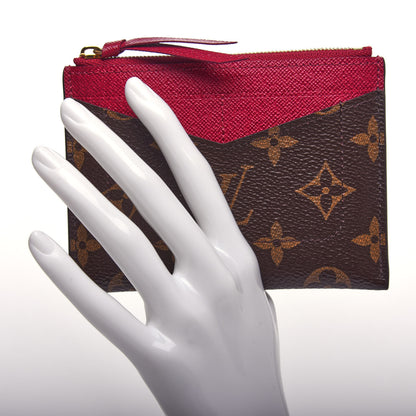 Louis Vuitton Monogram Zipped Card Holder Fuchsia 2 of 6