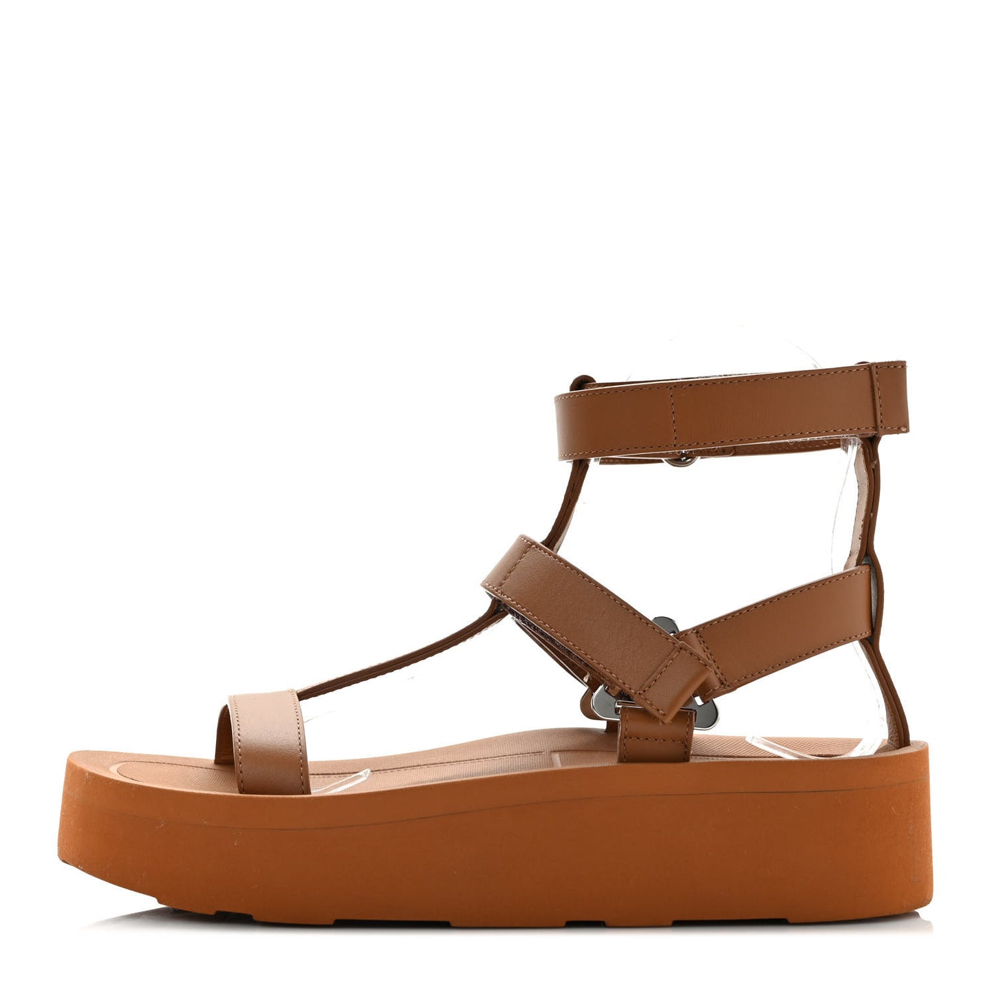 Calfskin Womens Enid Sandals 37 Gold