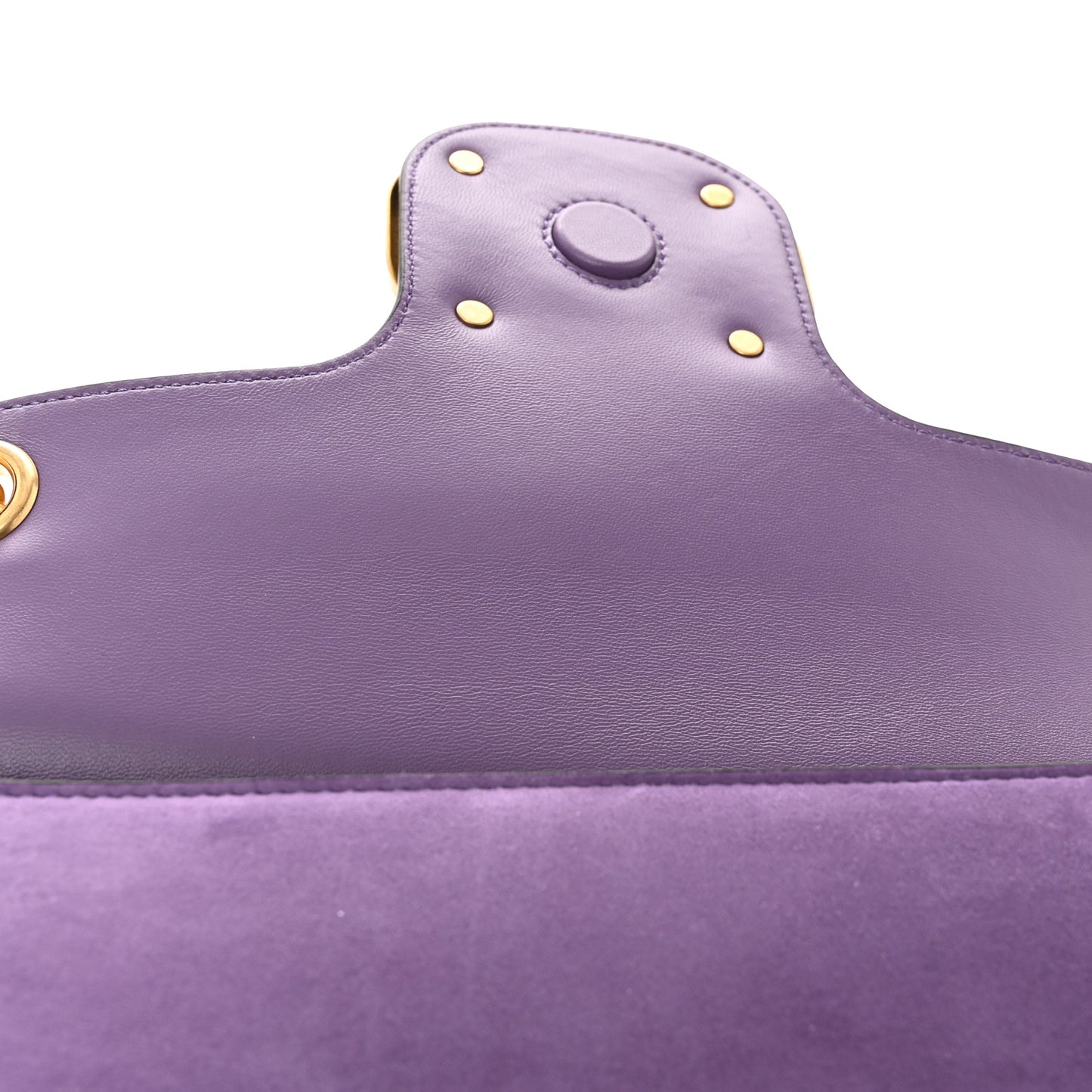 Nappa Suede Stud Sign Shoulder Bag Indian Violet