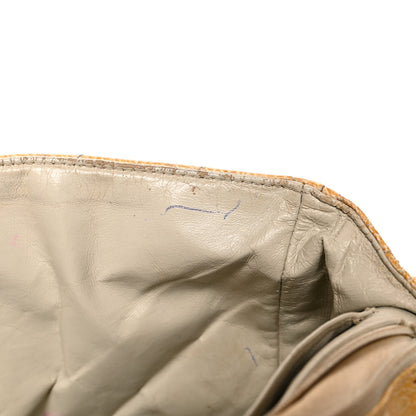 Chanel Crinkled Patent Quilted Jumbo Single Flap Light Beige 22 of 23