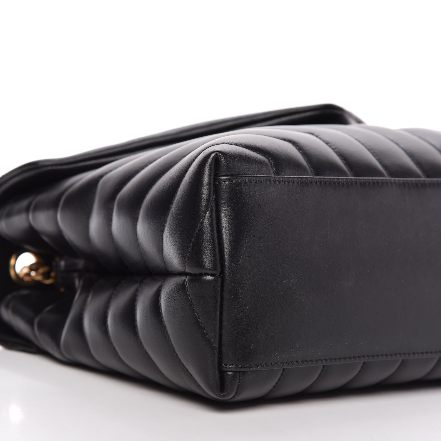 Saint Laurent Calfskin Y Quilted Monogram Medium Loulou Chain Satchel Black 6 of 9