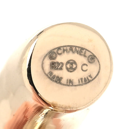 Chanel Metal Large CC Earrings Light Gold 4 of 4