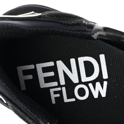 Fendi X SARAH COLEMAN Nylon Suede Lycra FF Vertigo Fendi Flow Low Top Sneakers 40 Transparent Black 9 of 11