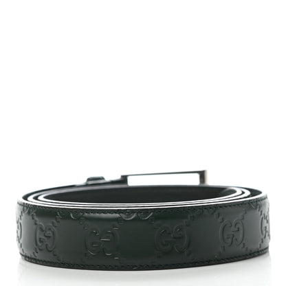 Gucci Guccissima Mens Signature Belt 95 38 Green 2 of 5
