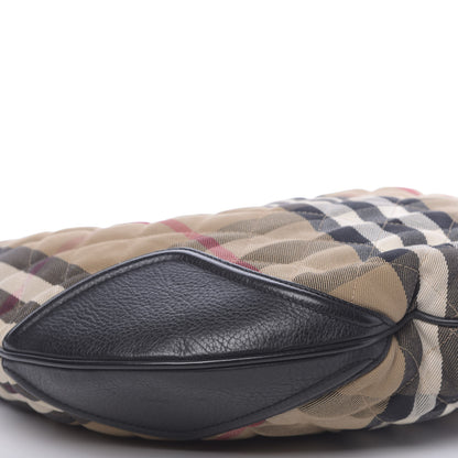 Burberry House Check Quilted Hoxton Hobo Black 12 of 13