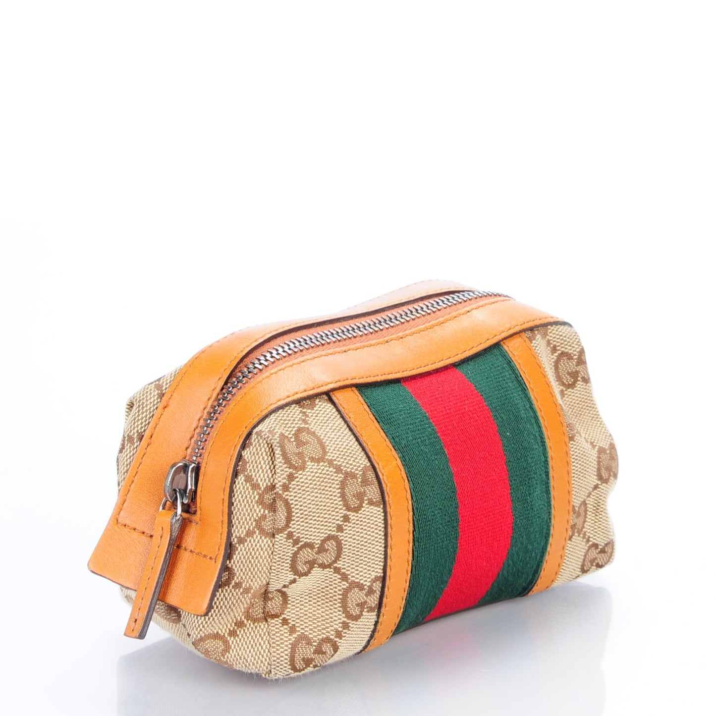 Monogram Web Small Cosmetic Case Orange