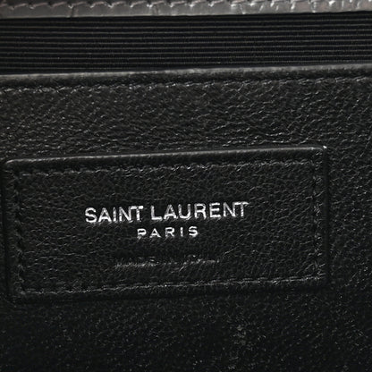 Saint Laurent Calfskin Crocodile Embossed Medium Classic Monogram Kate Tassel Satchel Storm 6 of 12