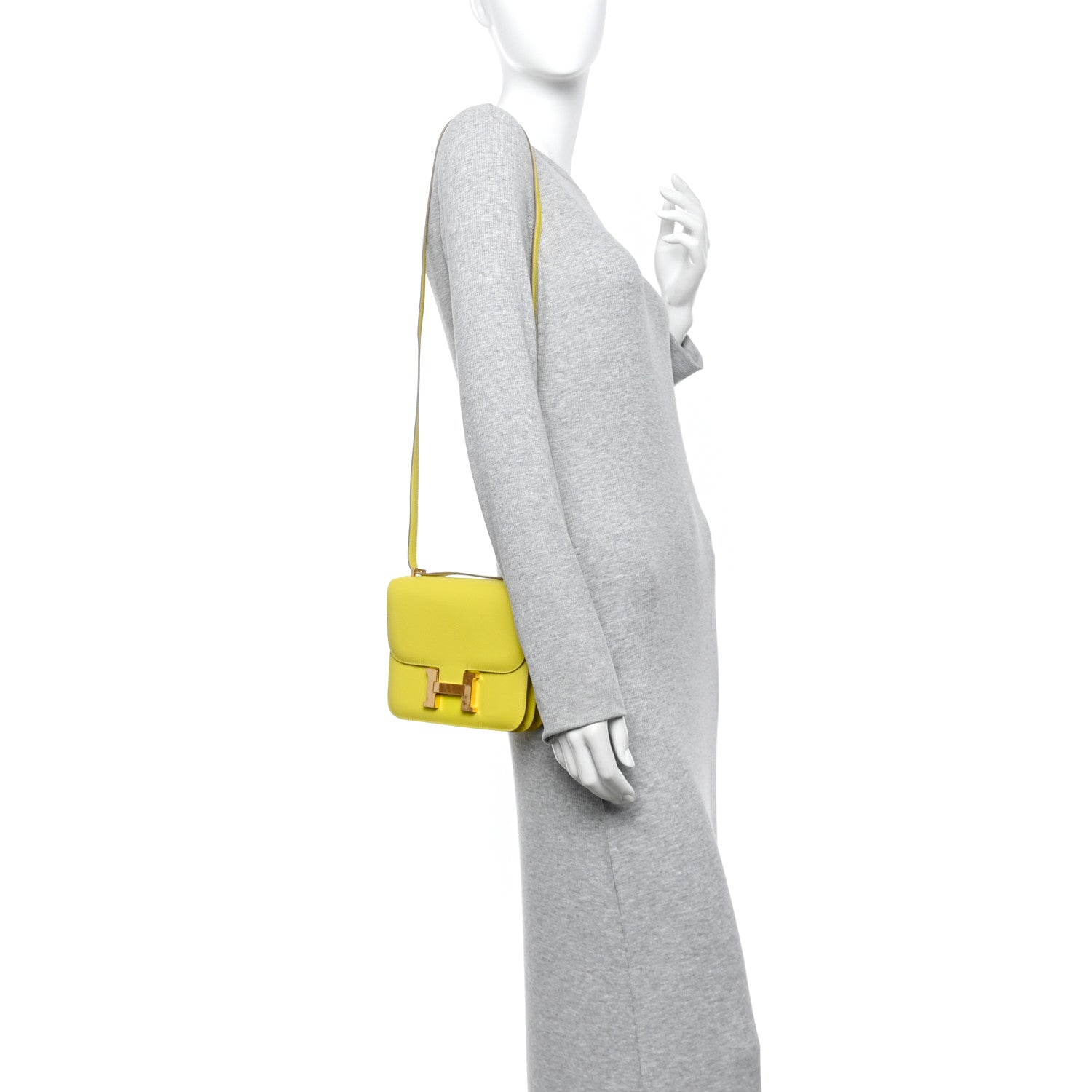 Hermes Epsom Constance 18 Lime 2 of 13