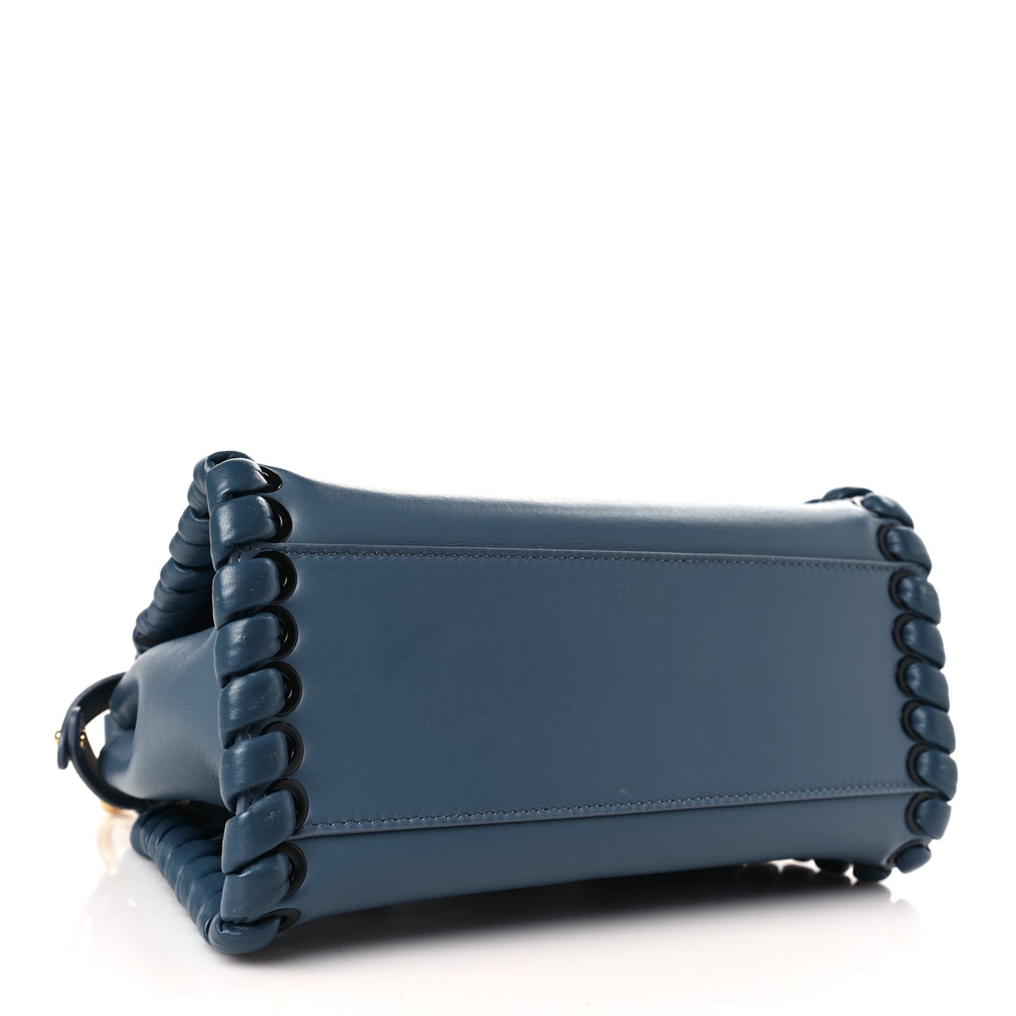 Nappa Lace Up Mini Peekaboo Iconic Satchel Cobalto