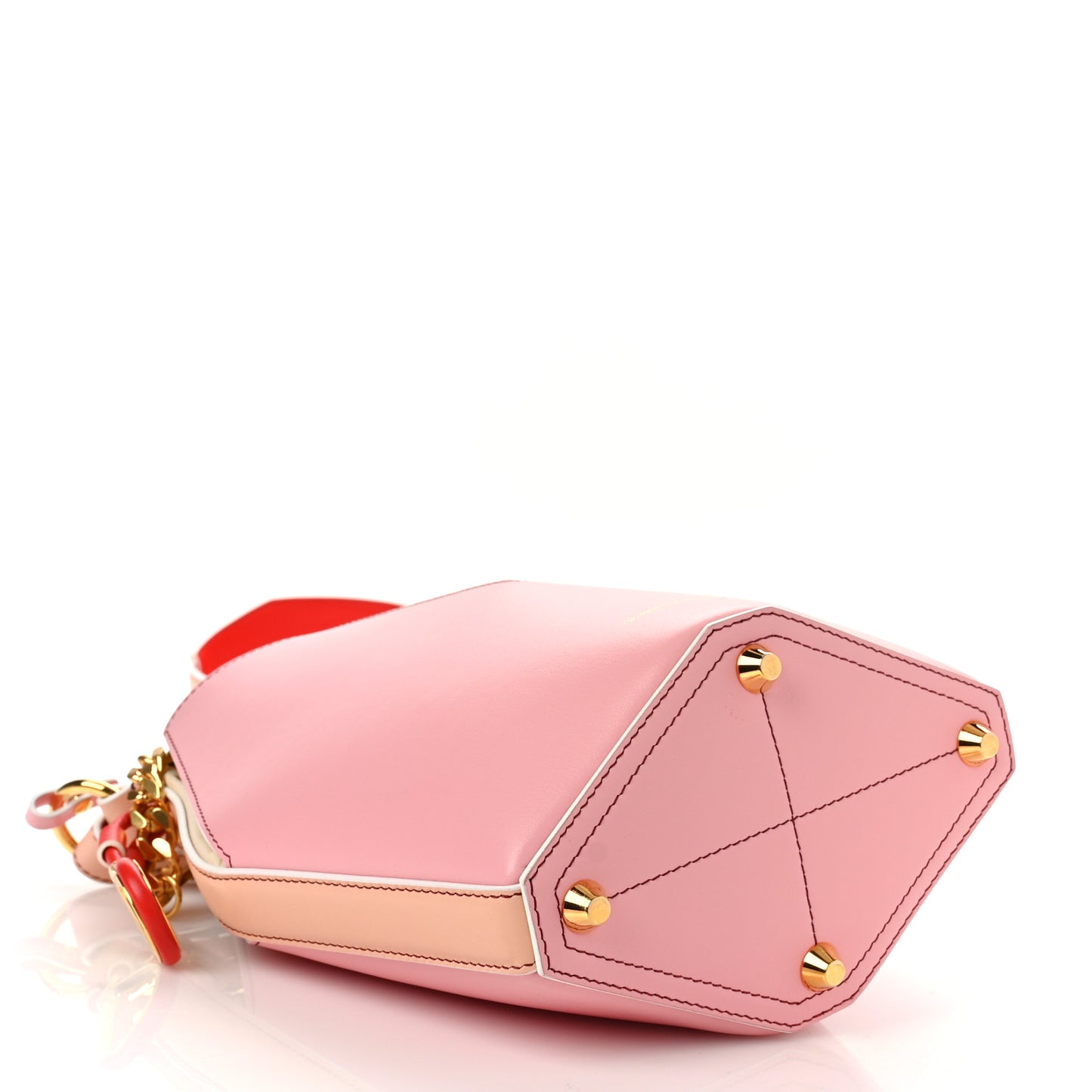 Calfskin Small Bucket Bag Pink