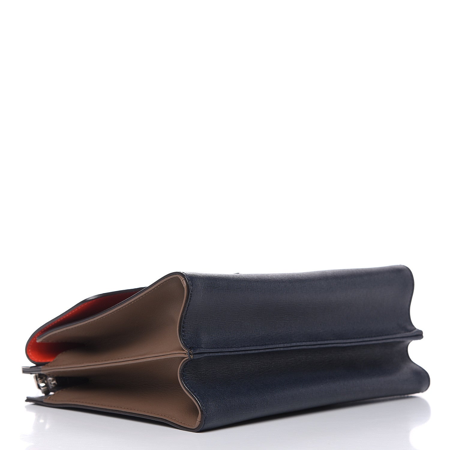 Fendi Vitello Elite Flamingo Colorblock Demi Jour Shoulder Bag Papavero Multicolor Asfalto 4 of 9