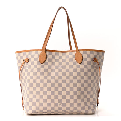 Louis Vuitton Damier Azur Neo Neverfull MM Rose Ballerine 1 of 9