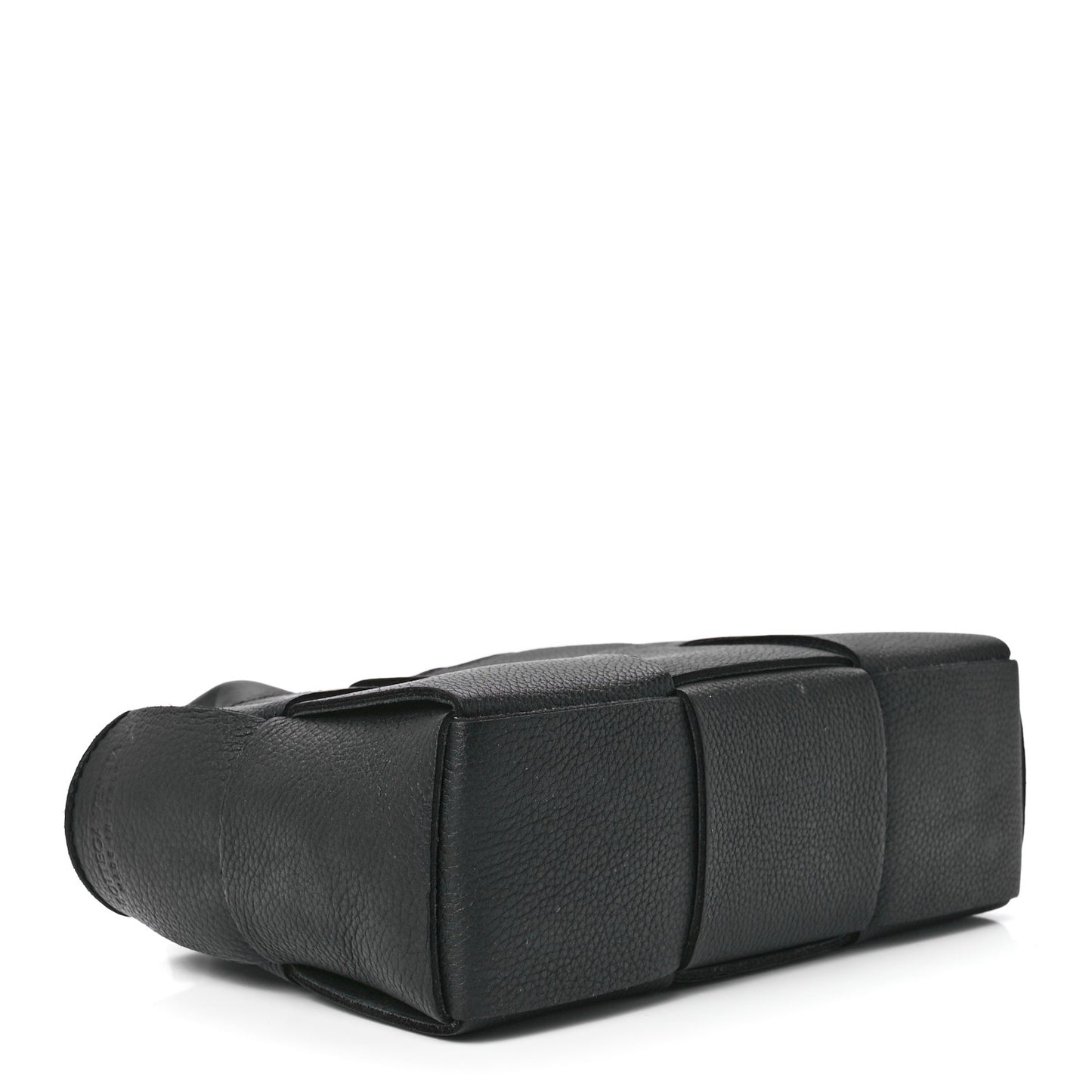 Grained Calfskin Maxi Intrecciato Mini Arco Tote Black