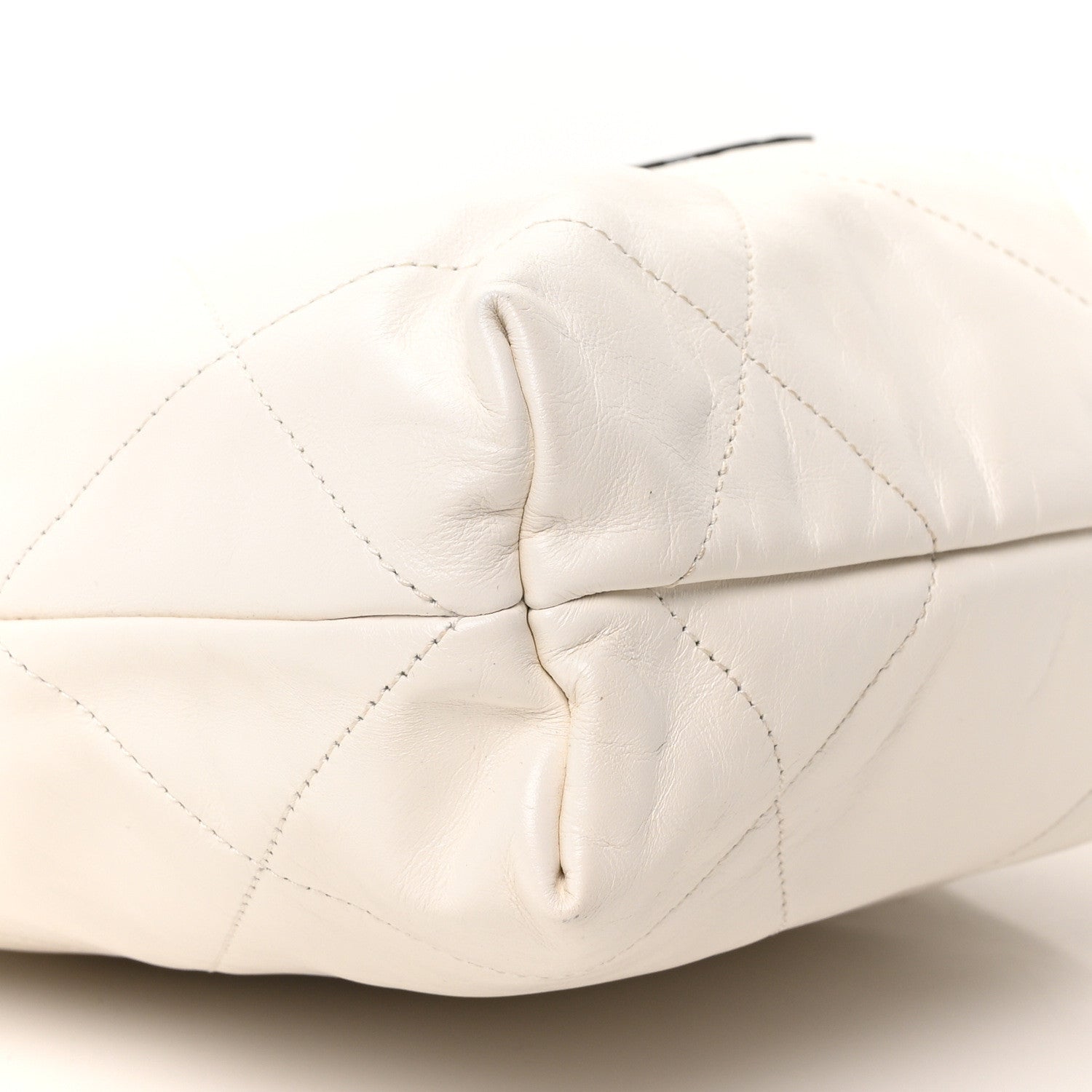 Chanel Shiny Calfskin Quilted Small Chanel 22 White Black 1796981