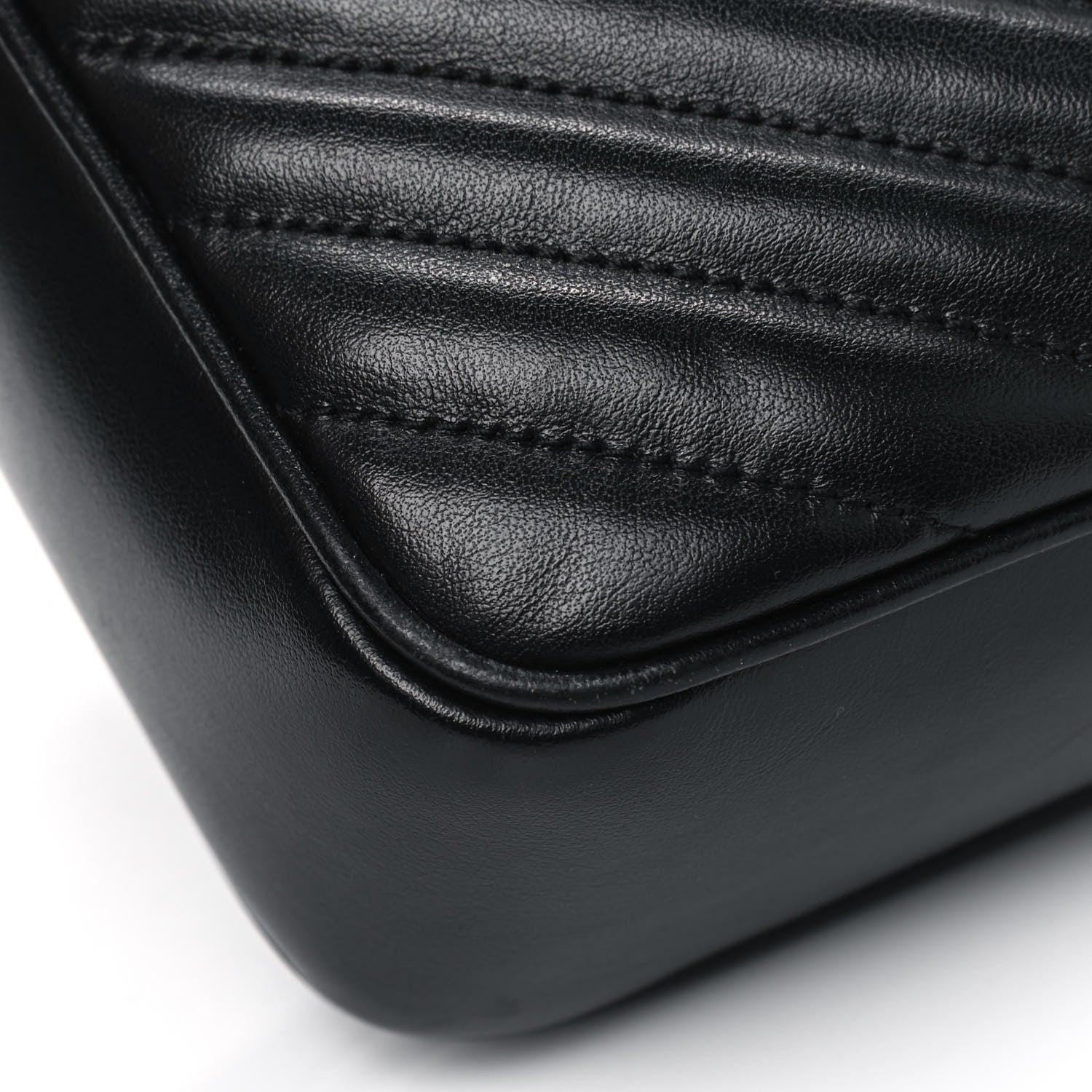 Saint Laurent Calfskin Matelasse Monogram Lou Camera Bag Black 5 of 9