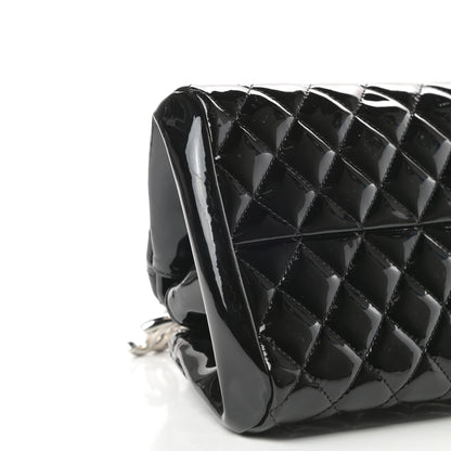 Chanel Patent Quilted Medium Just Mademoiselle Bowling Bag Black 9 of 10