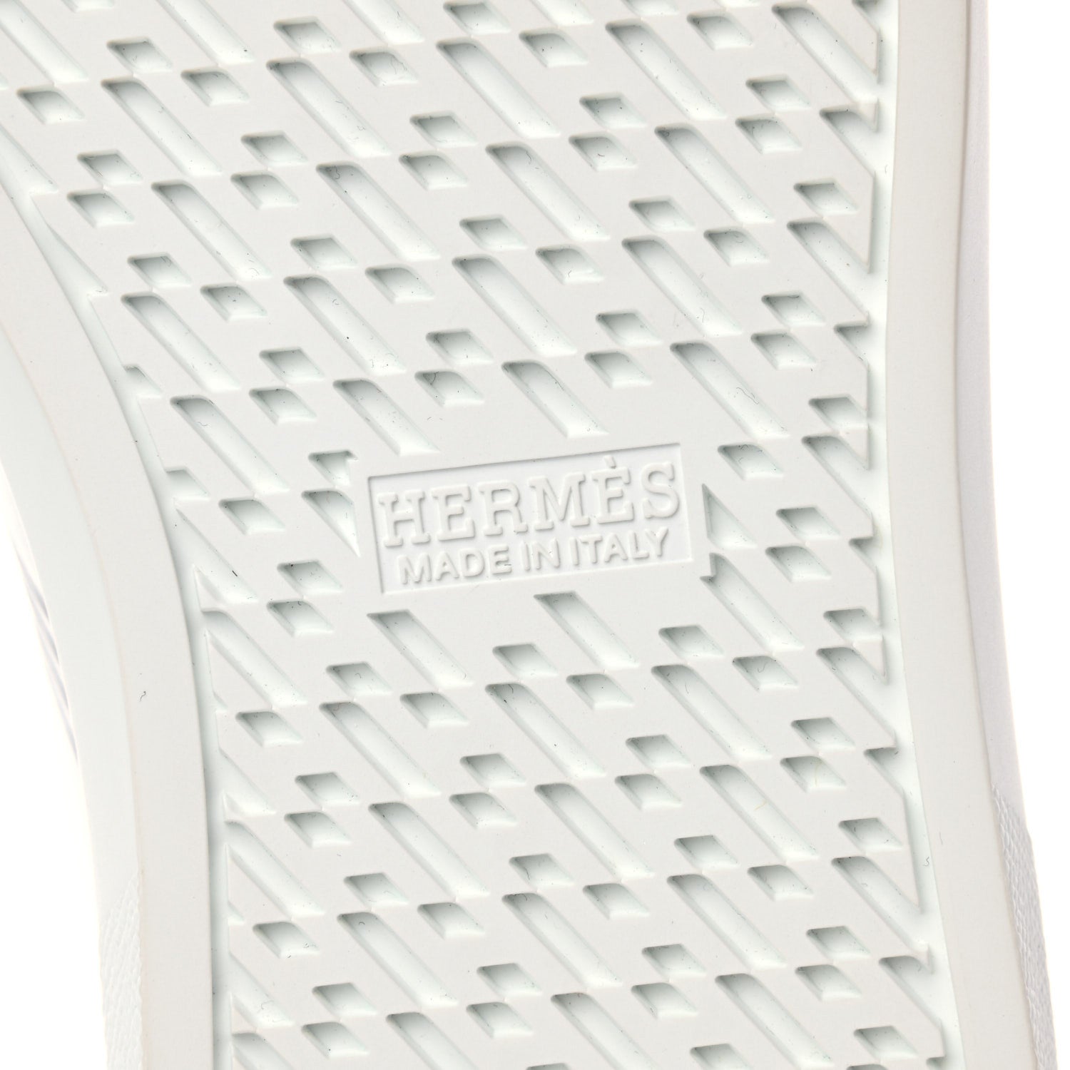 Hermes Nappa Womens Avantage Sneakers 37.5 White Argent 6 of 10