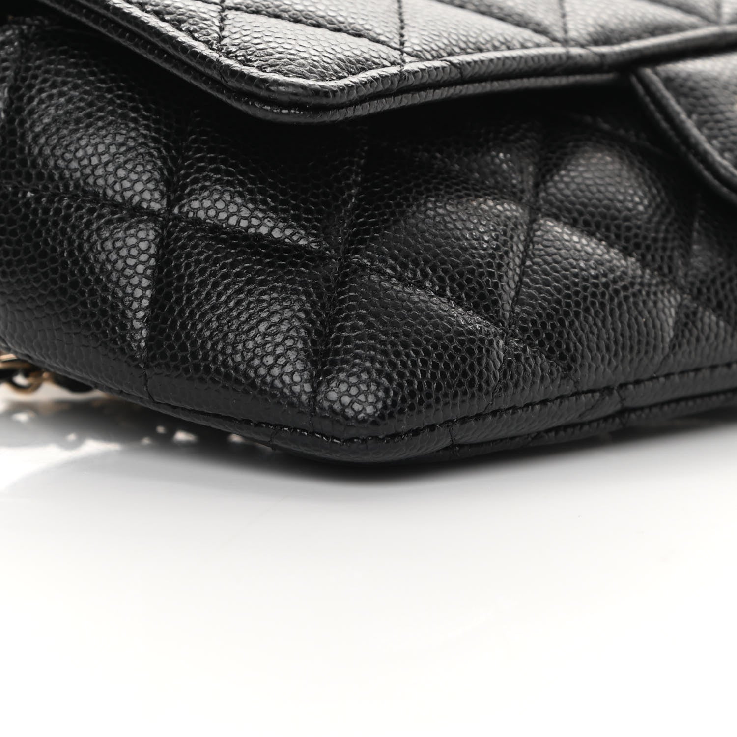 Chanel Caviar Quilted Glasses Case With Chain Black 10 of 12