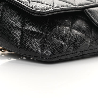 Chanel Caviar Quilted Glasses Case With Chain Black 10 of 12