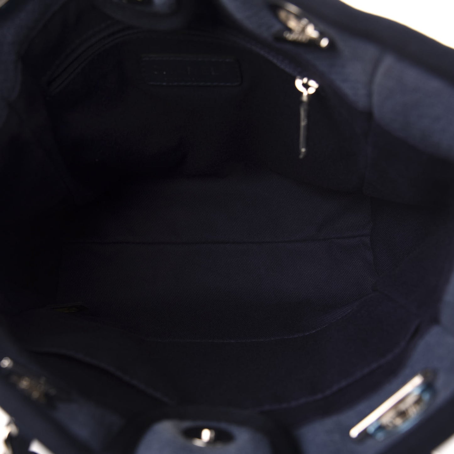 Canvas Mini Deauville Tote Denim Blue