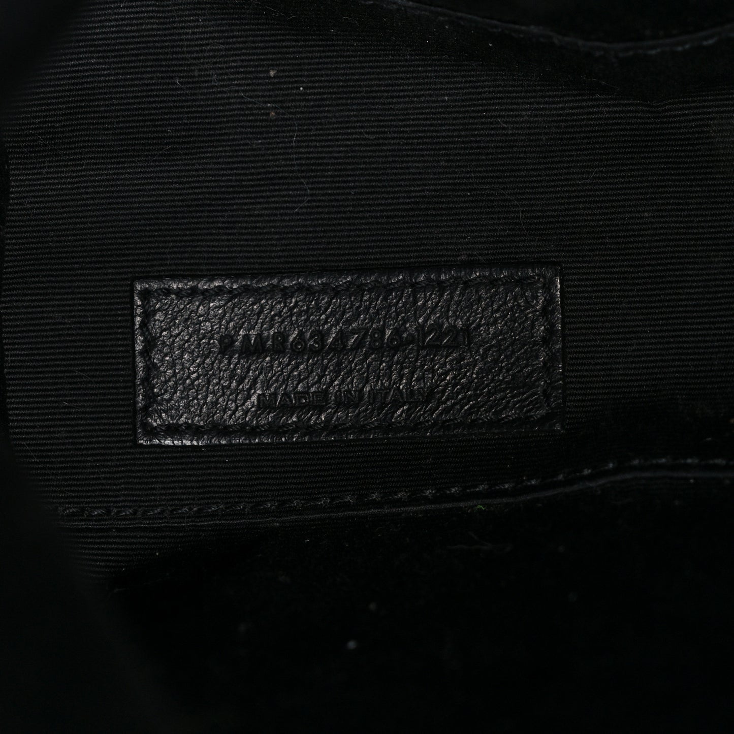 Canvas Calfskin Tag Hobo White Black