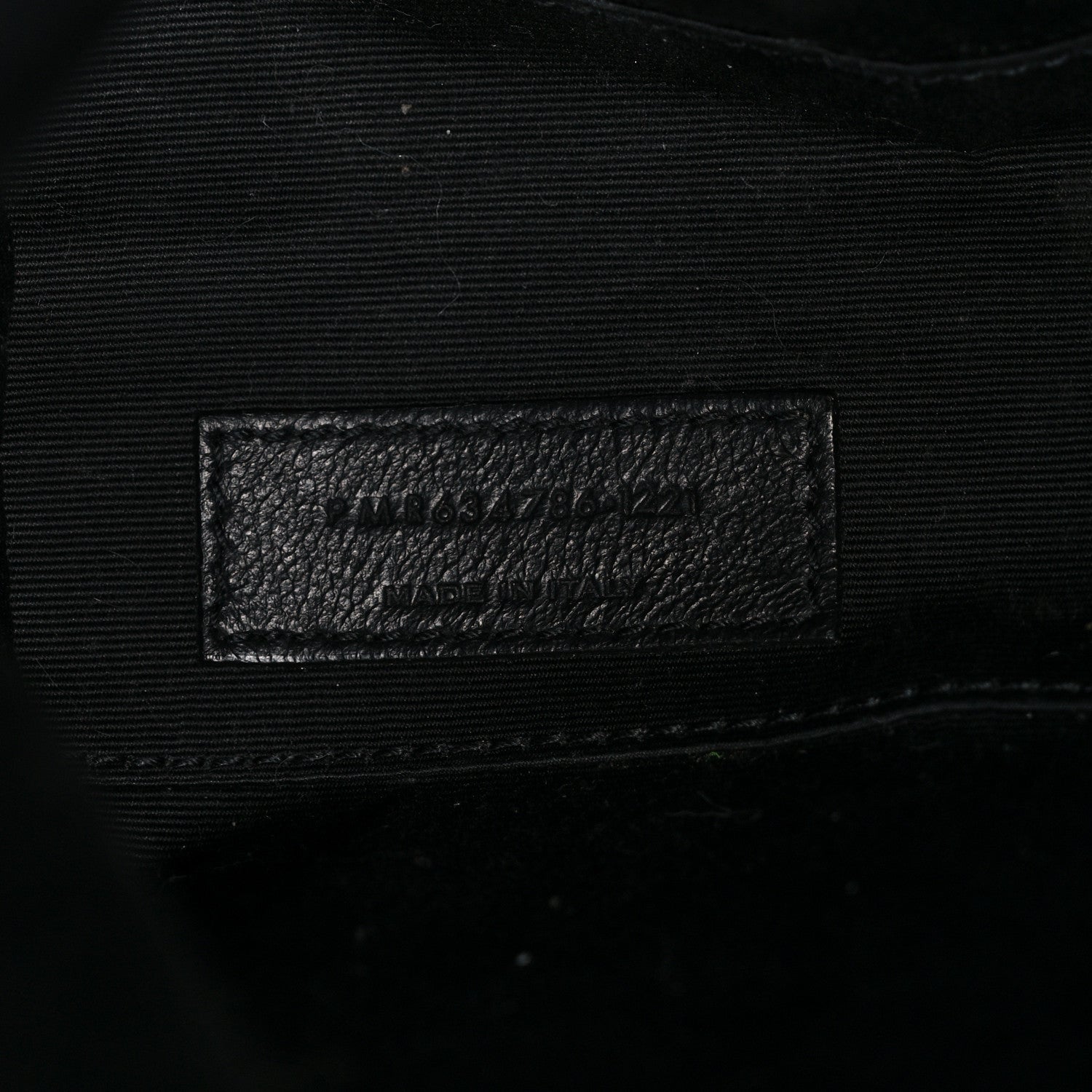 Saint Laurent Canvas Calfskin Tag Hobo White Black 8 of 13