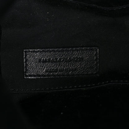 Saint Laurent Canvas Calfskin Tag Hobo White Black 8 of 13