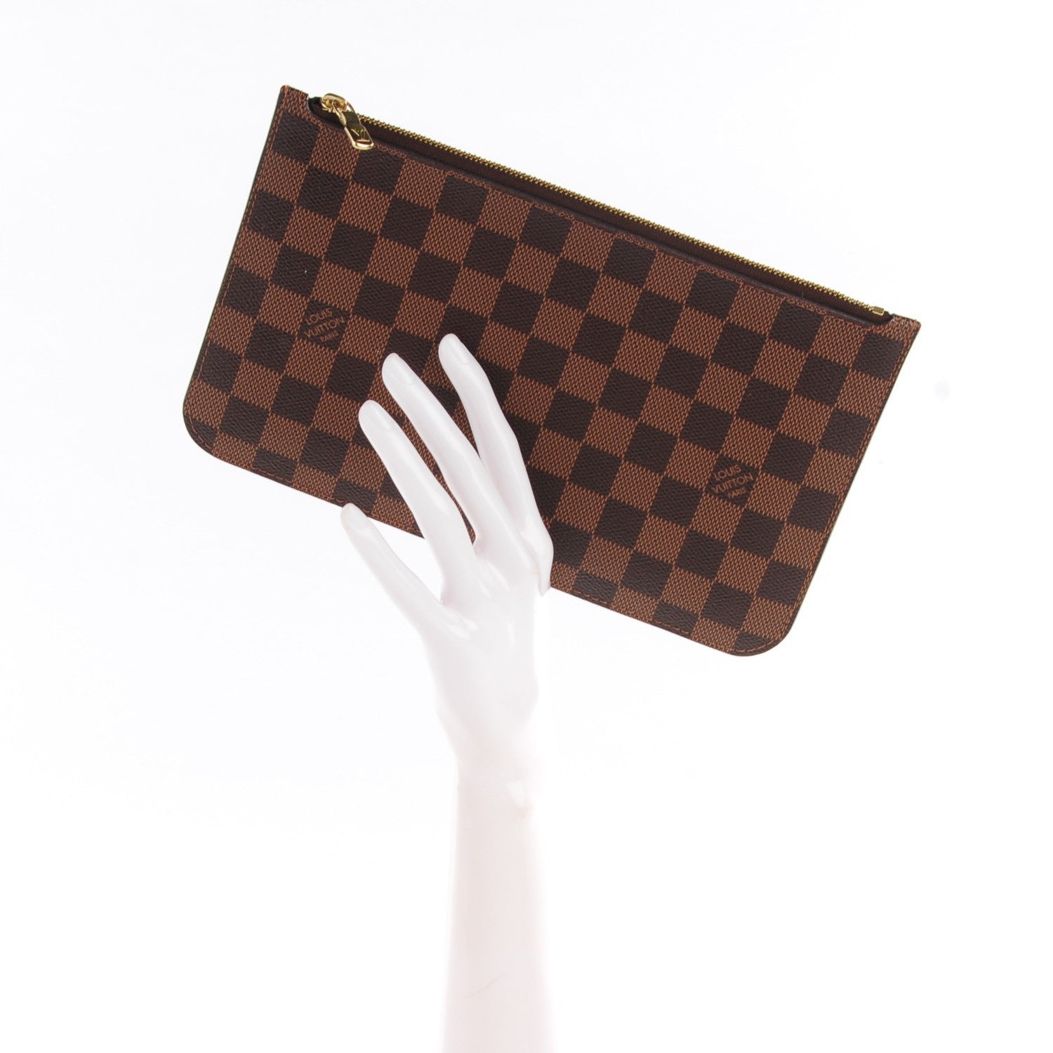 Louis Vuitton Damier Ebene Neverfull MM GM Pochette 2 of 8