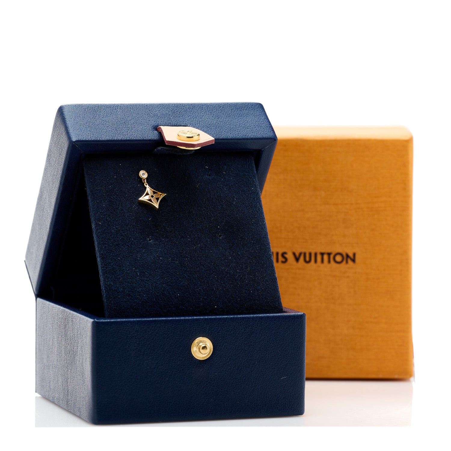 Louis Vuitton 18K Yellow Gold Diamond Idylle Blossom Single Stud Earring 5 of 5