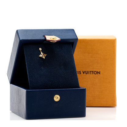 Louis Vuitton 18K Yellow Gold Diamond Idylle Blossom Single Stud Earring 5 of 5