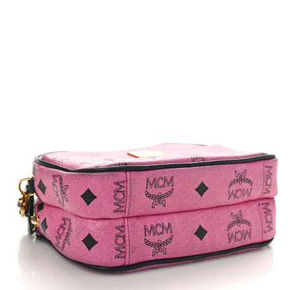 MCM Visetos Mini Camera Crossbody Bag Pink 4 of 13