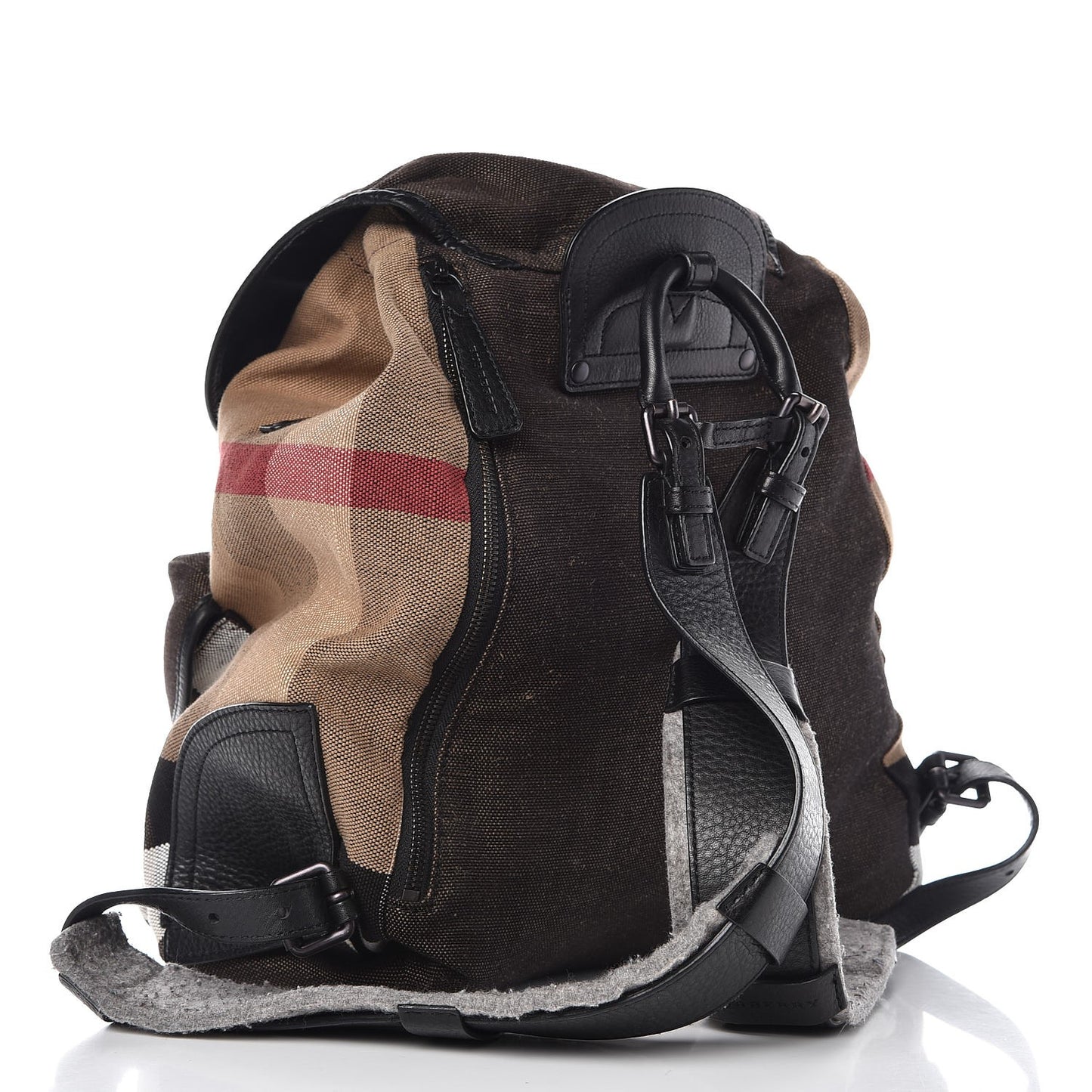 Canvas Mega Check Korbin Backpack Camel