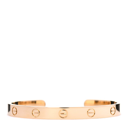 Cartier 18K Yellow Gold LOVE Cuff Bracelet 17 1 of 5