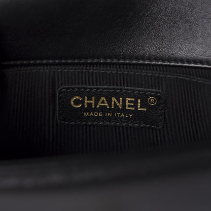 Chanel Lambskin Quilted Small Boy Flap Black 8 of 11