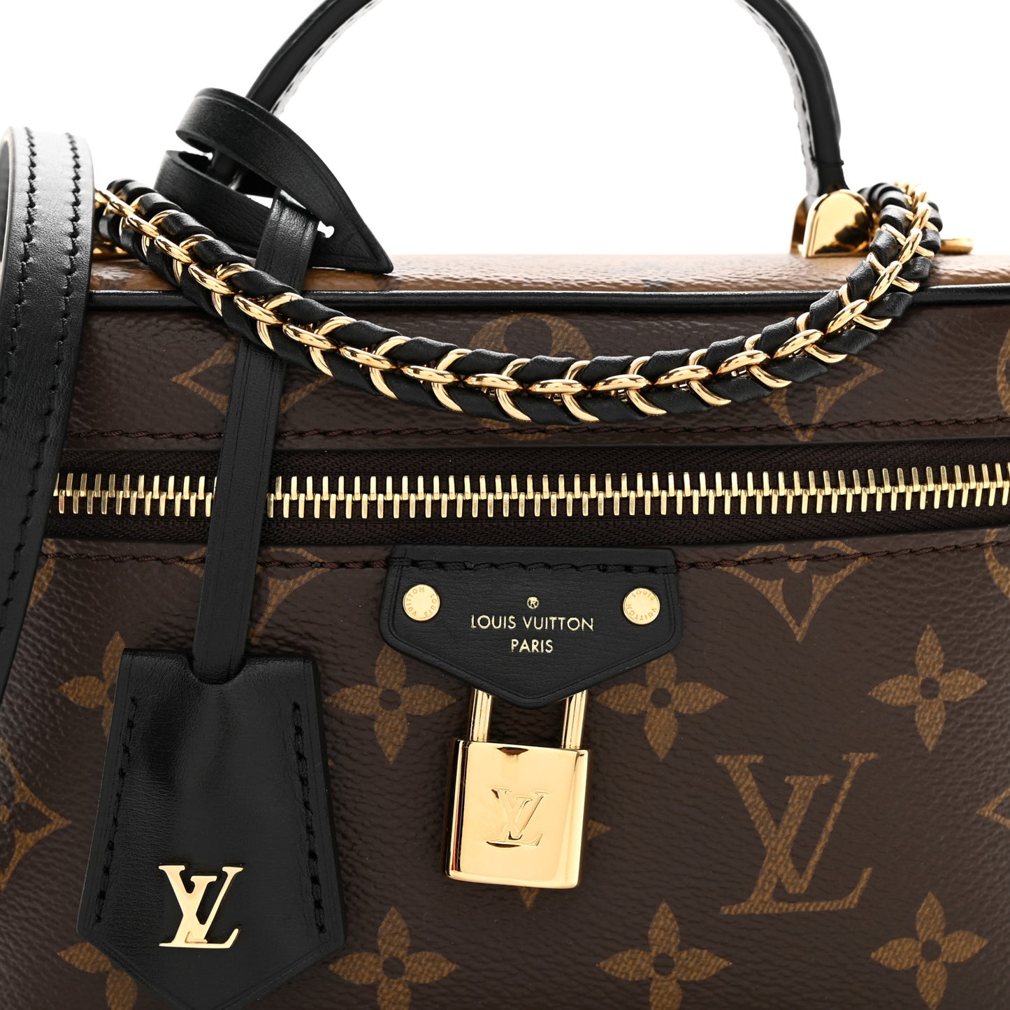 Reverse Monogram Vanity Chain Pouch